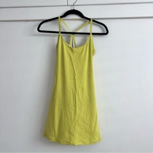 Outdoor Voices lime green workout dress romper